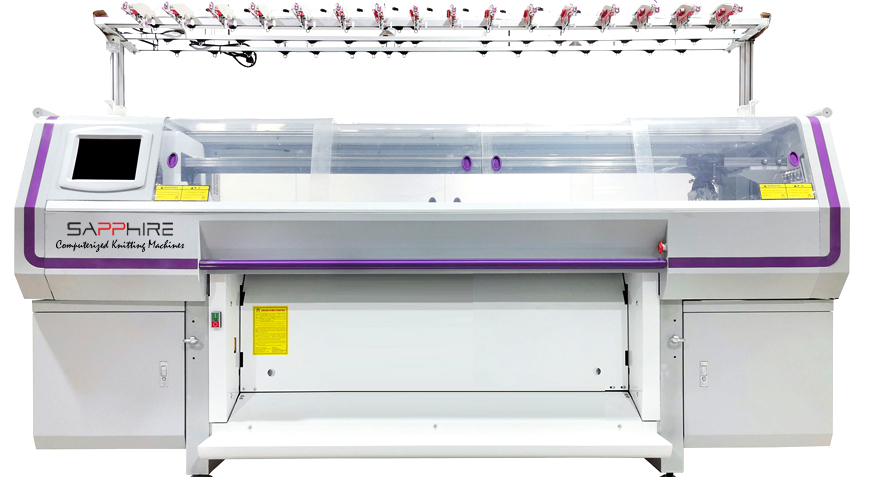 Computerized 3 System Flat Knitting Machine for T-Shirt